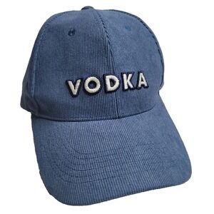 Deep Eddy Vodka Blue Corduroy‎ Snapback Hat Preppy Adjustable